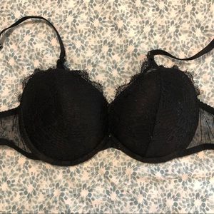 Gilligan & O’Malley Black Lace Push-Up Bra